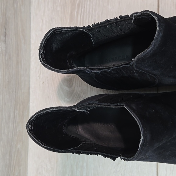 Rebecca Minkoff Women Ankle Leather The Pointed Toe boots shoes sz 6.5M - Picture 6 of 12